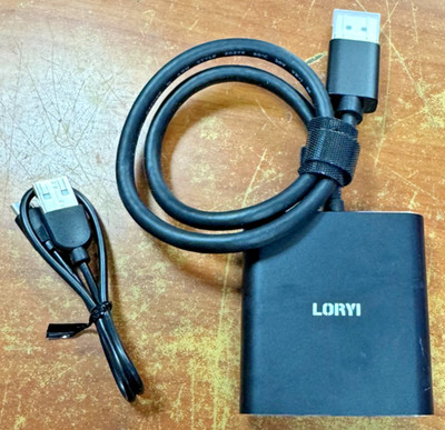 Displayport to Dual HDMI Splitter,4K 60Hz Multi-Monitor Splitter,Dual Monitor...