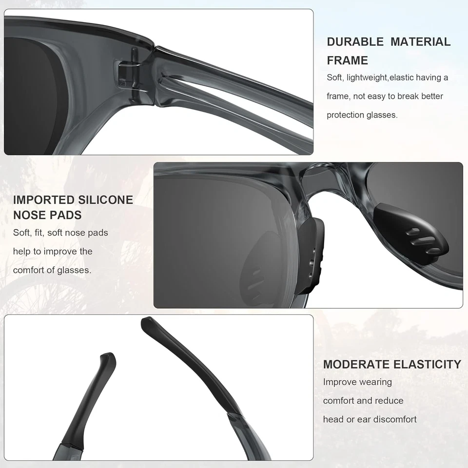 12 Gafas de seguridad Gafas de seguridad ANSI Z87.1 Gafas de sol resistentes a los arañazos Gafas Foto 4 de 4