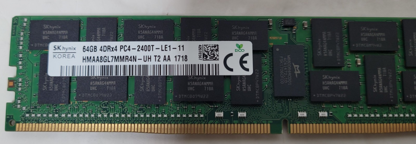 как выглядит 64GB 1 x 64GB SK hynix DDR4 ECC Registered Server RAM PC4-2400T LRDIMM фото
