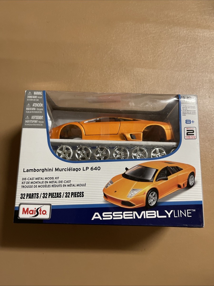 Maisto Lamborghini Murcielago LP 640 Metal Car Kit Build Your Own
