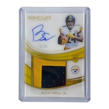 PANINI NFL Card IMMACULATE COLLECTION BENNY SNELL JR. PITTSBURGH STEELERS 65/99
