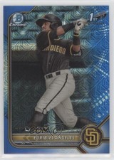 2022 Bowman Chrome Prospects Mega Box Blue Mojo Refractor Euribiel Angeles 0x0k