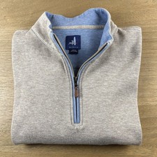 Johnnie O  Sully  1/4 Zip Pullover Mens L Brown Heather Sweater Golf Performance