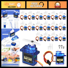 16 Pcs Mini Micro Servo Motors 9g RC Servo Kit for Robotics DIY Projects