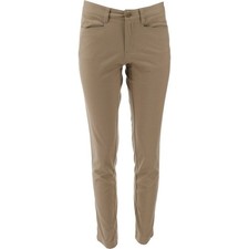 NWT LANDS' END JUNIOR'S STRETCH PENCIL PANTS KHAKI SIZE 7