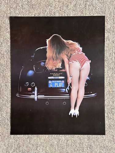 Porsche 1600 Super & Girl "4 Play” Poster 16" x 20" 1980's (READ)