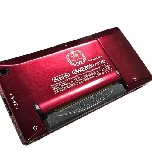 Nintendo GameBoy Micro 20th Anniversary Edition Famicom Ver. Working - Picture 3 of 6