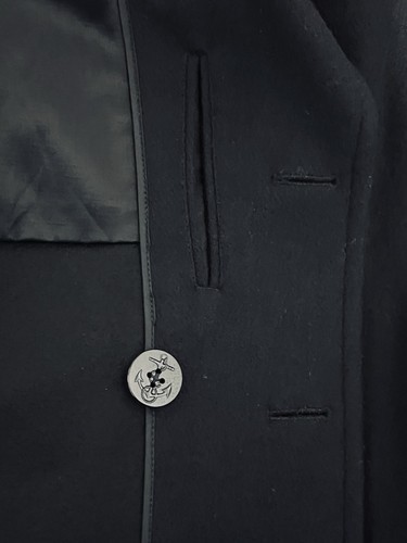 Sterlingwear Anchor Collection Navy Peacoat 34R Black Wool Jacket Made in USA - Picture 17 of 19