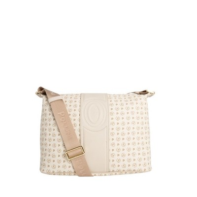 Pollini Schultertasche Heritage Elfenbein