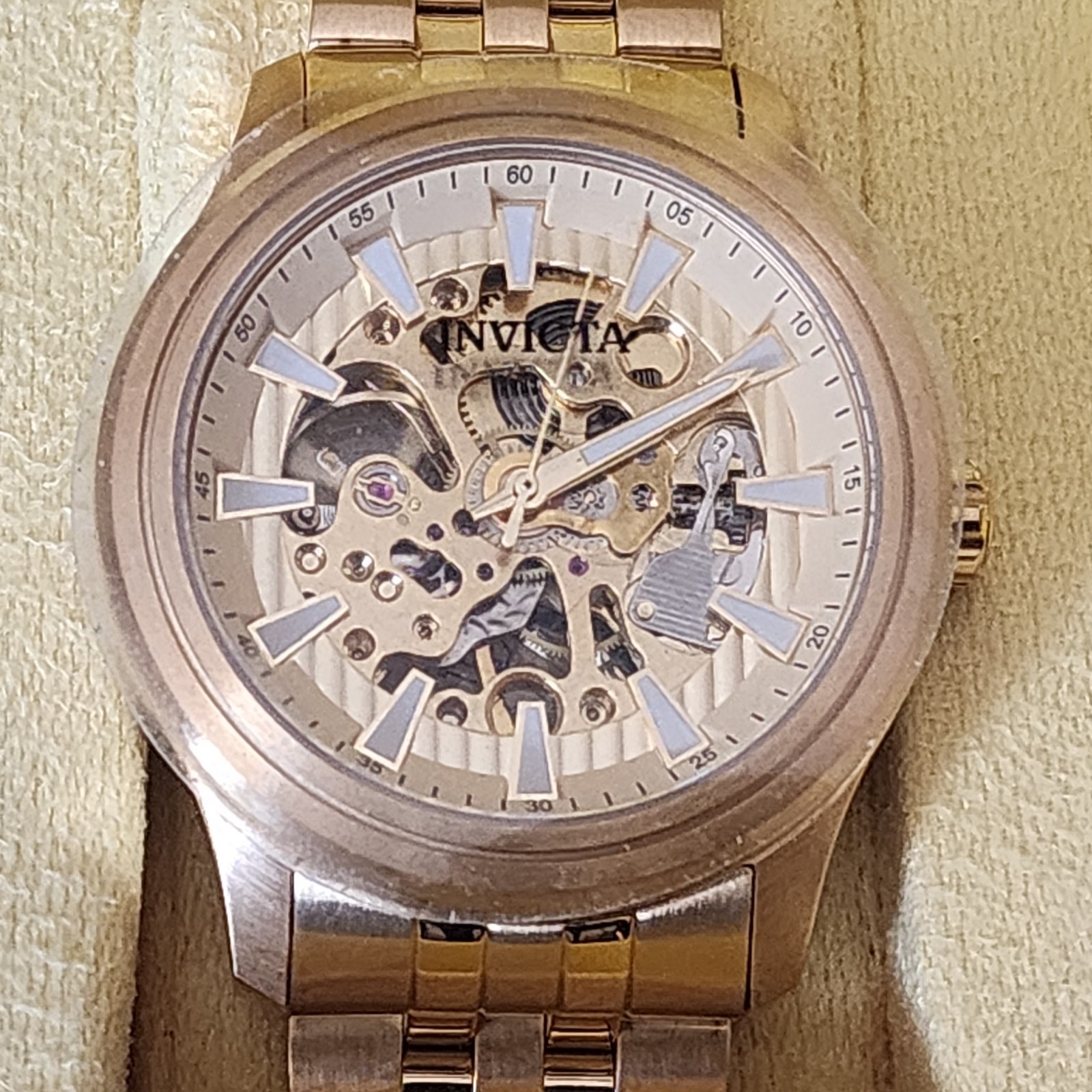 NOS INVICTA CHRONOGRAPH AUTOMATIC SKELETON WATCH … - image 2