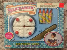 NEW NIB Vintage 1993 90s Slice A Rific Plastic Cake Food Toy