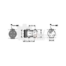 Kompressor Klimaanlage für Ford Escort VII Stufenheck 1.6i 16V 1.3