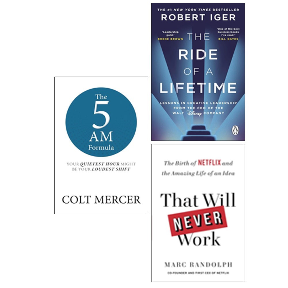 Ride of a Lifetime,5 AM Formula,That Will Never Work 3 Books Collection Set