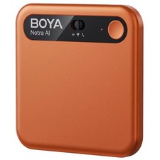 Boya Notra AI Voice Recorder - Cosmic Orange Transcribe & Summarize, Bluetooth