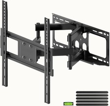 Full Motion TV Wall Mount for 26"-70" Flat/Curved TV, Swivel Tilt Bracket