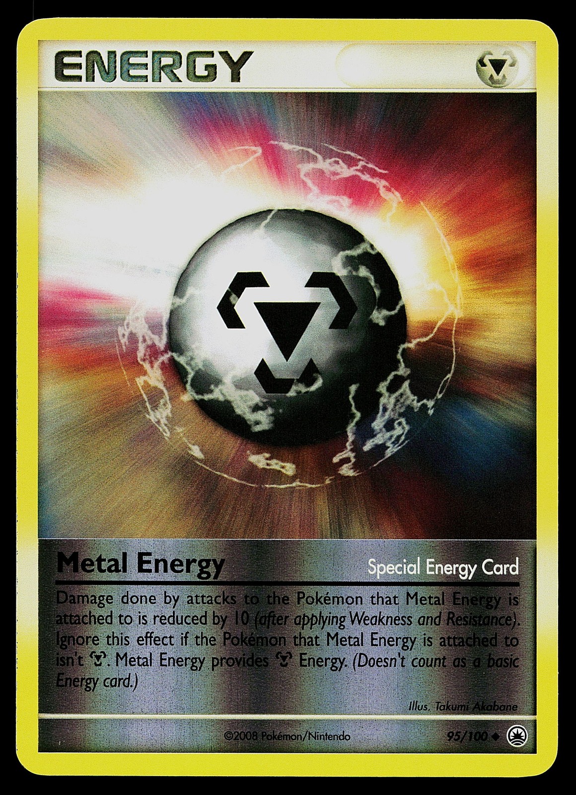 Pokemon Card - Metal Energy Majestic Dawn 95/100 Reverse Holo