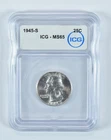 1945-S Washington Quarter MS65 ICG