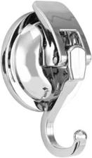 Heavy Duty Vacuum Suction Cup Hooks, Silver Plated Polished Super Suction for Ki