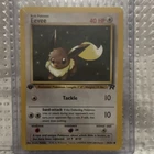 Pokémon 1st edition Eevee Rare Regular 40 HP 55/82 Team Rocket Unlimited English