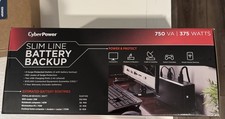CYBER POWER SLIMLINE BATTERY BACKUP SL750U
