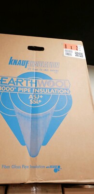 Knauf 5001526 Earthwool 1000° Pipe Insulation 8'' × 2'' × 3'' Bulk Quantity 9 LFT