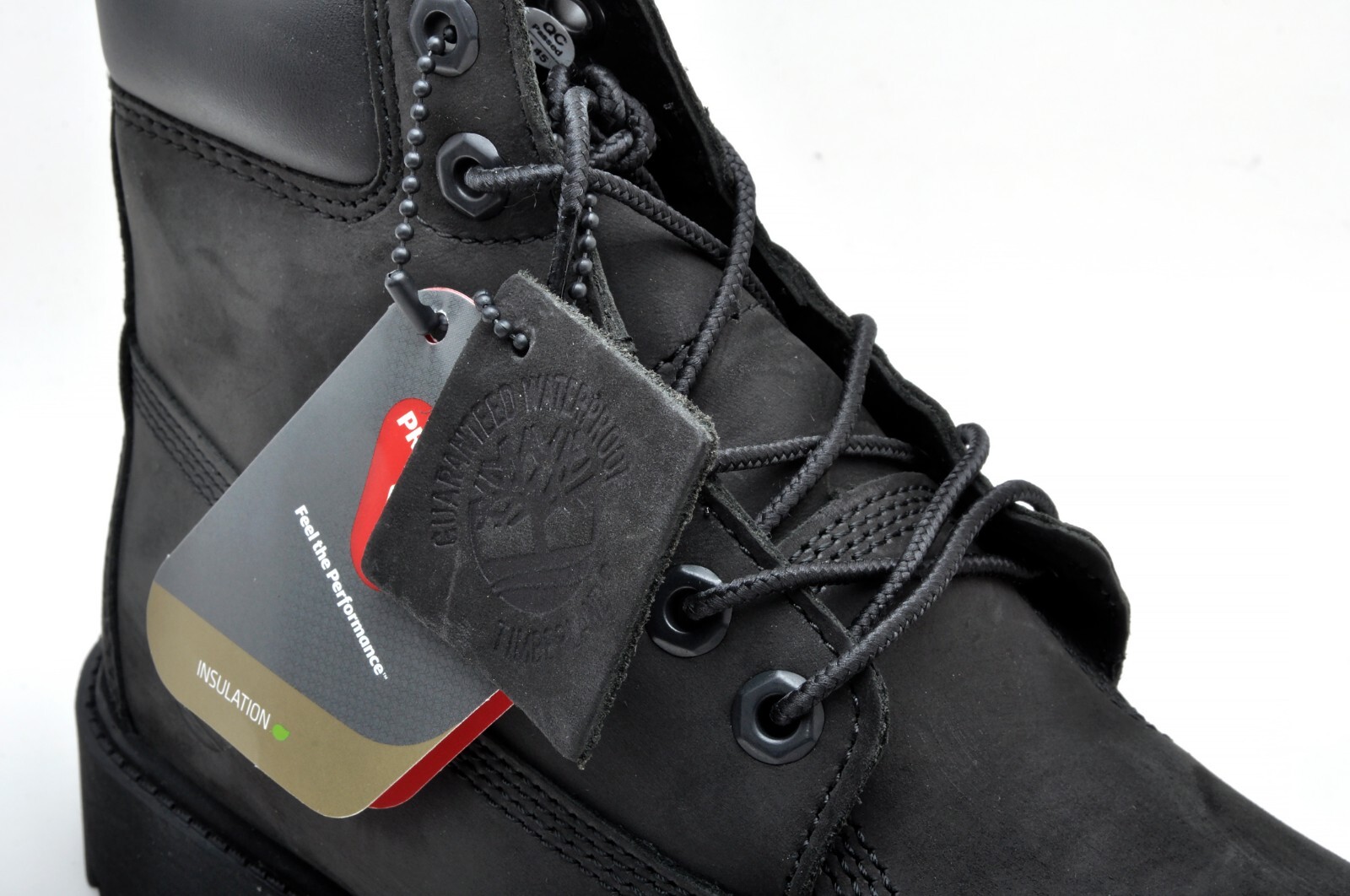 Timberland Youth GS 6 Inch Premium Waterproof Nubuck Boots 12907 Black US 5 image 7