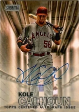 KOLE CALHOUN 2016 Stadium Club Autographs #SCA-KC LOS ANGELES ANGELS