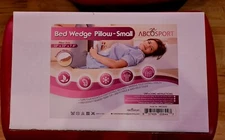 ABCOSPORT Small BED WEDGE PILLOW 22X22X 7.5  FACTORY SEALED BOX Memory Foam Top