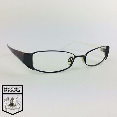 JASPER CONRAN Brille SCHWARZ OVAL Brillengestell MOD: ABGERIEBEN