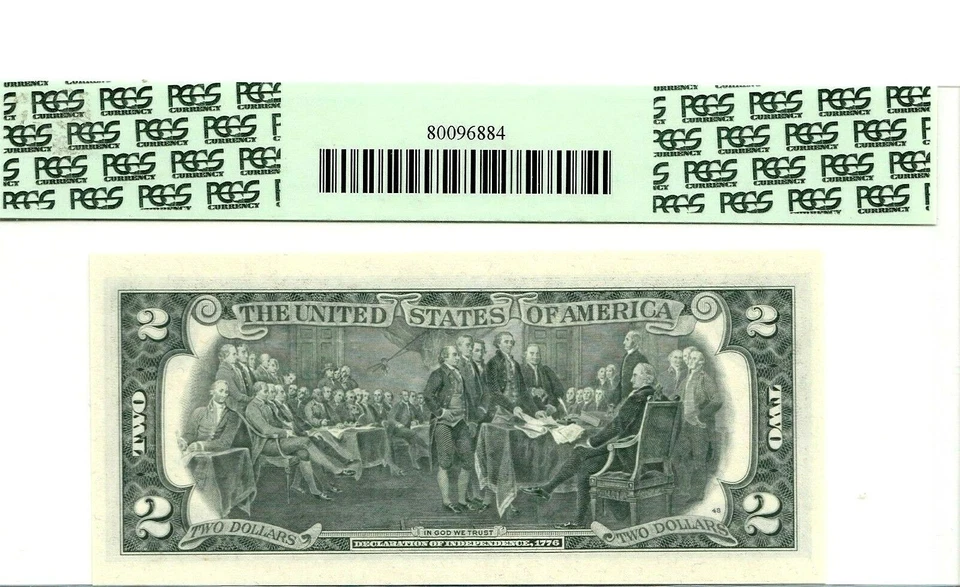 $2 DOLLARS 1976  FEDERAL RESERVE STAT NOTE  LUCKY MONEY VALUE $280 - Image 2 of 2