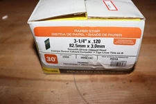 Profit 3 1/4" x .120 Smooth Shank Nails, Paper Strip Collated, HDG 2000 pcs box