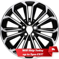 17 Black And Machined Alloy Wheel Rim For 2014 2015 2016 Toyota Corolla S