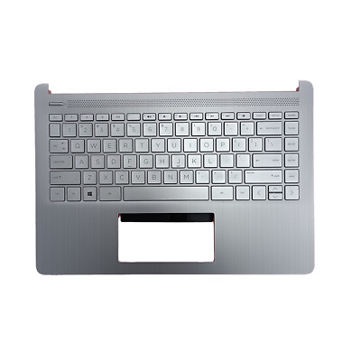 Silver Palmrest Non-Backlit Keyboard For HP 14T-DQ 14-FQ 14