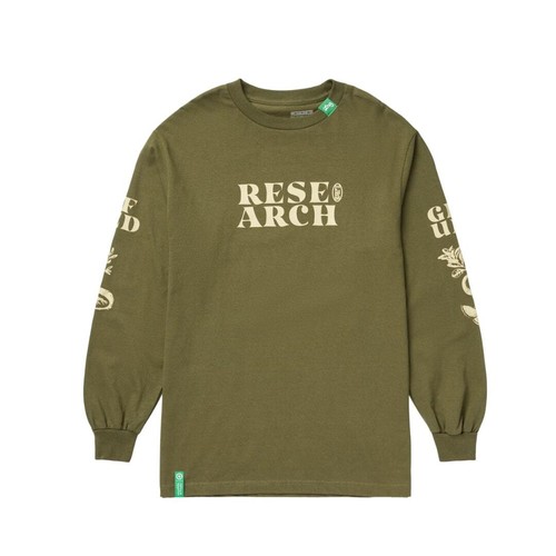 LRG Lifted Research Group "Extended Roots" L/S Tee (Military Green) T