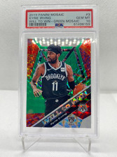 kyrie Irving 2019 panini mosaic will to win GREEN!! mosaic #3 PSA 10! 🐺🔥