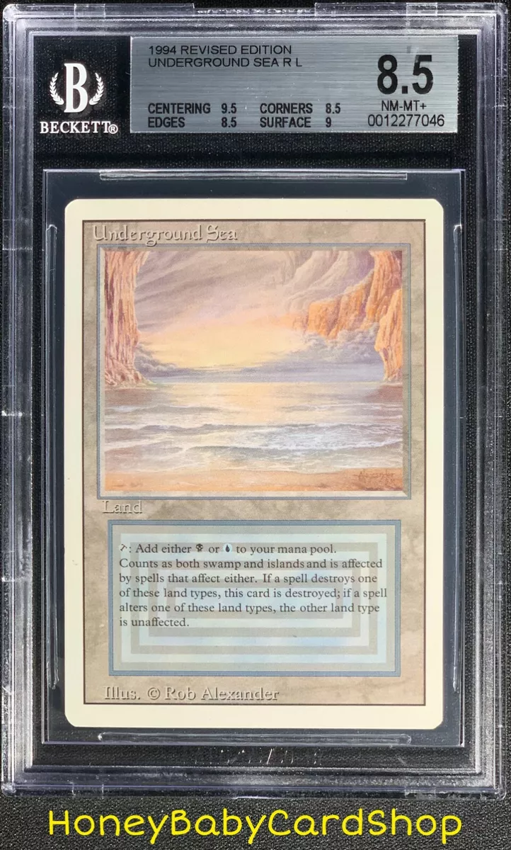 MTG 3rd Edition Revised 1994 Underground Sea BGS 8.5Q++ NM/MT+ Old