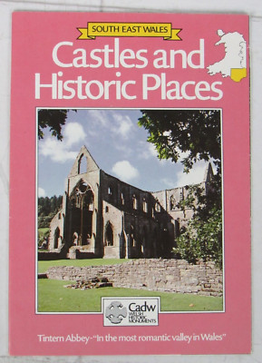 Southeast Wales Castles and Historic Places - 1985 Paperback Booklet/Poster