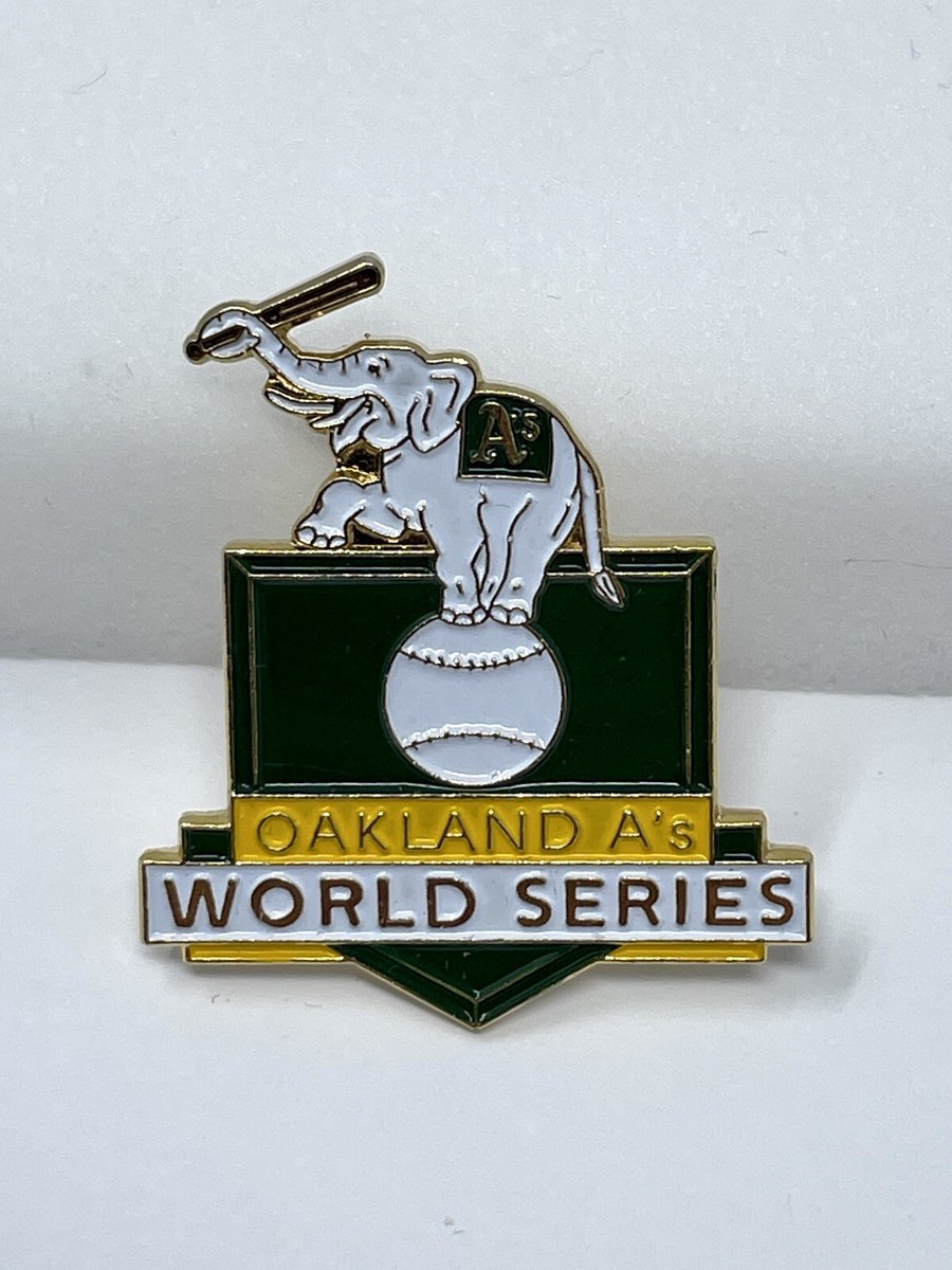 1989 OAKLAND A'S ATHLETICS WORLD SERIES PRESS PIN - RARE