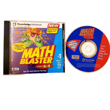 Vtg Math Blaster Ages 6-9 Windows 98 Vintage 1998 Homeschool 1st-3rd Graders