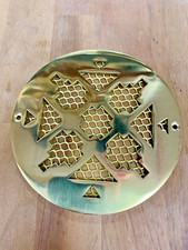 High Quality Heavy Brass Grille Vent Mesh Boat Yacht Narrowboat 125mm 5 Inch