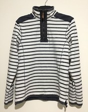 FAT FACE Dark Navy Blue Mens 1/4 Zip Pullover Jumper Size In Small GreatOutdoors