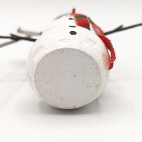 Wooden Snowman Christmas Ornament with Shovel - 4.25" - Midwest of Cannon Falls - Picture 6 of 8