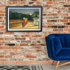 Edward Hopper - Gas Giclee Wall Art Poster Print