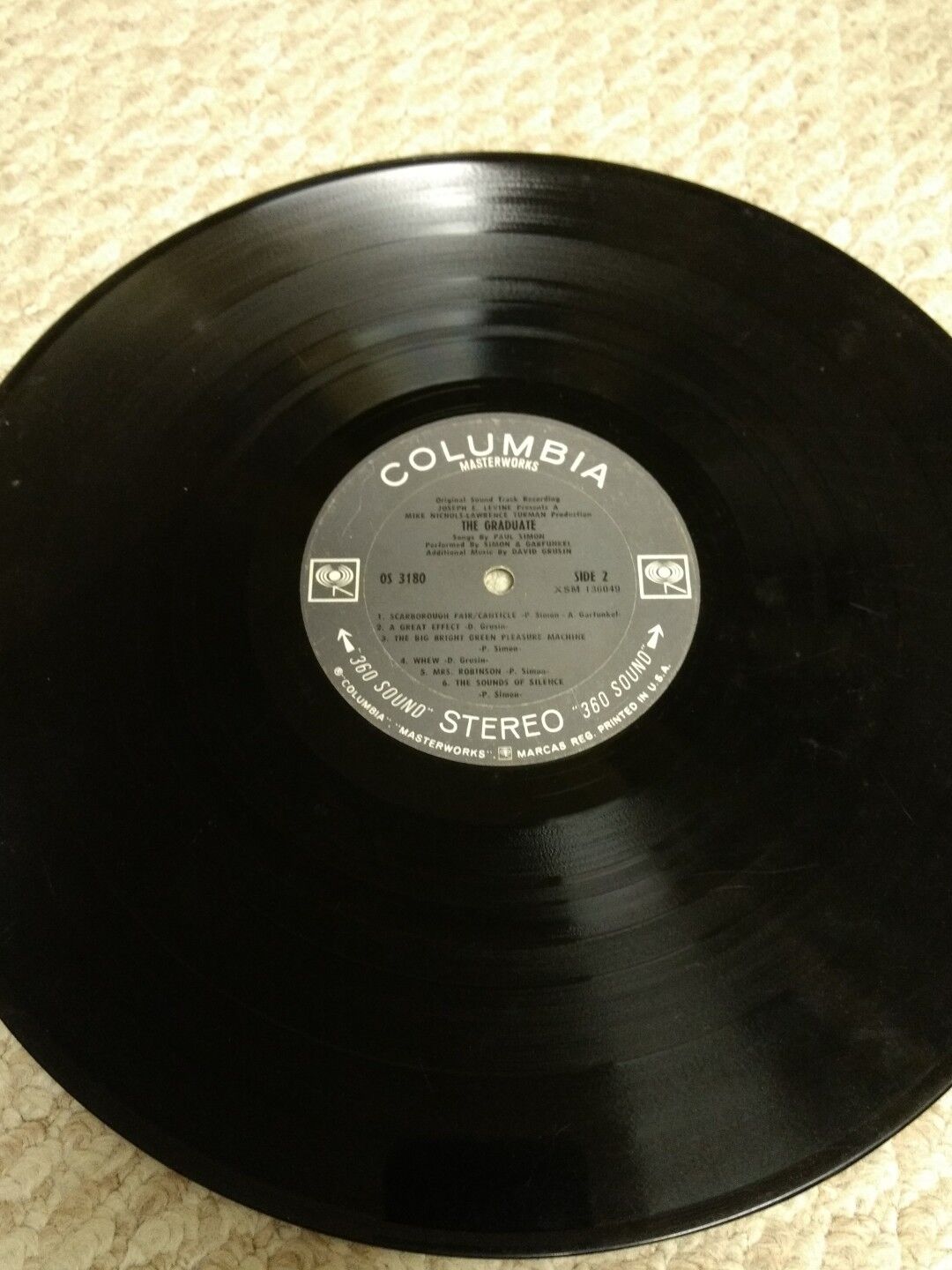 Simon and Garfunkel - The Graduate (1968) Vinyl *disc only*