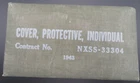 WW2 1943 US Army Military Chemical Individual Protective Cover Vintage