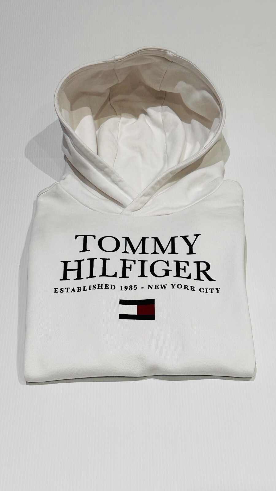 Tommy Hilfiger Boys' White Logo Embroidery Hoodie 10-11 Years image 7