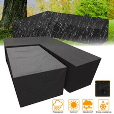 Set salotto copertura protettiva a forma di L copertura divano mobili da giardino telo di copertura