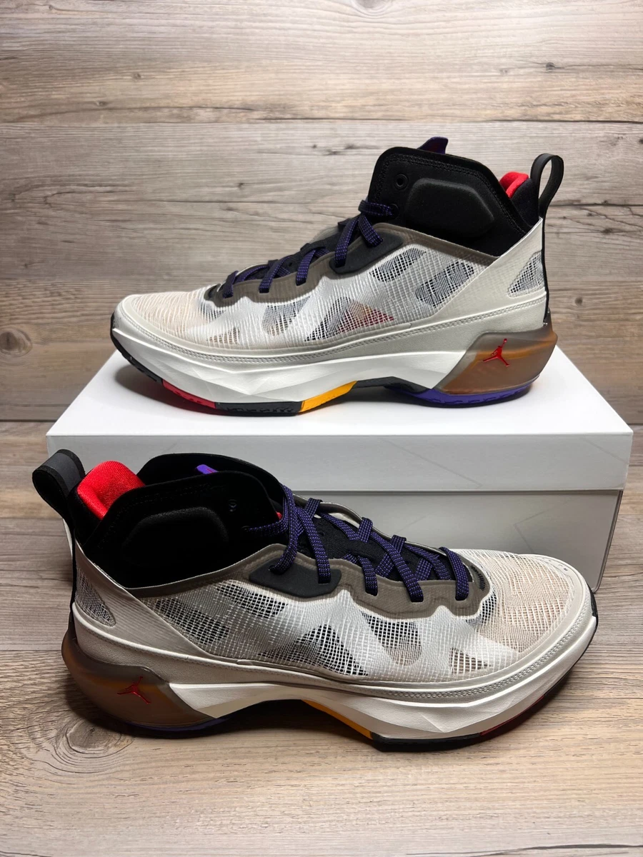Nike Air Jordan 37 Beyond Borders Mens Sz 12 Light Bone Dark Concord DD6958  060 | eBay