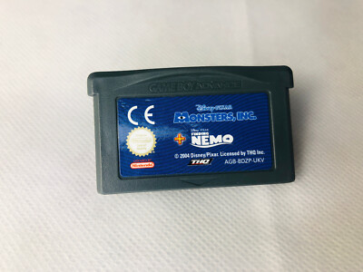 Monsters Inc & Finding Nemo GBA Gameboy Advance Nintendo nur Kart Videospiel