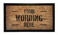 Personalized Bar Runner - Novelty Beer Gifts for Home Bars - OSB Wood
